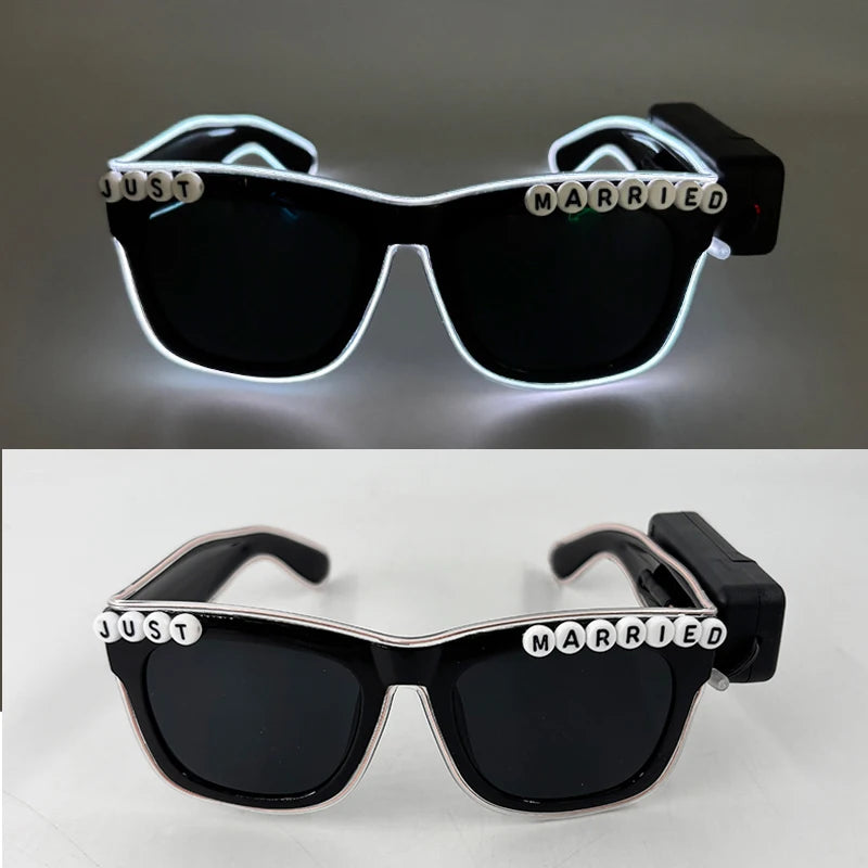 LED Partybrille – leuchtende Brille für Hochzeit & Party