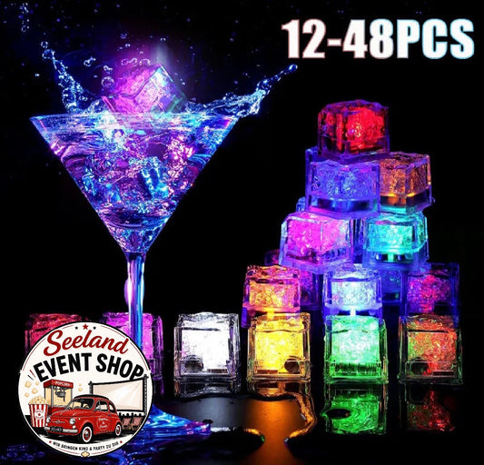 LED Leucht-Eiswürfel mit Farbwechsel – für Drinks & Events