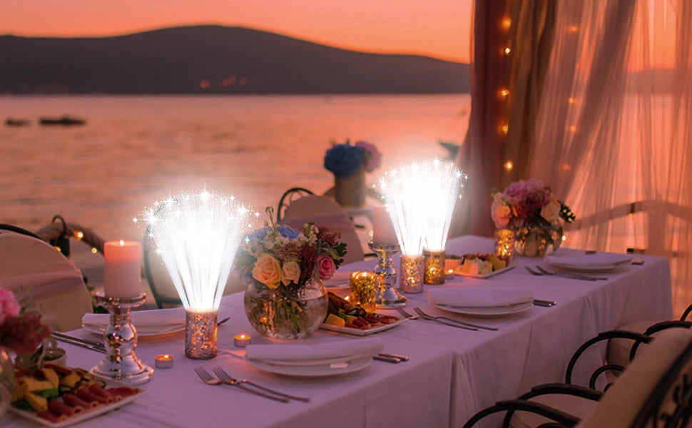LED Glasfaser-Leuchtstäbe – Party & Hochzeit