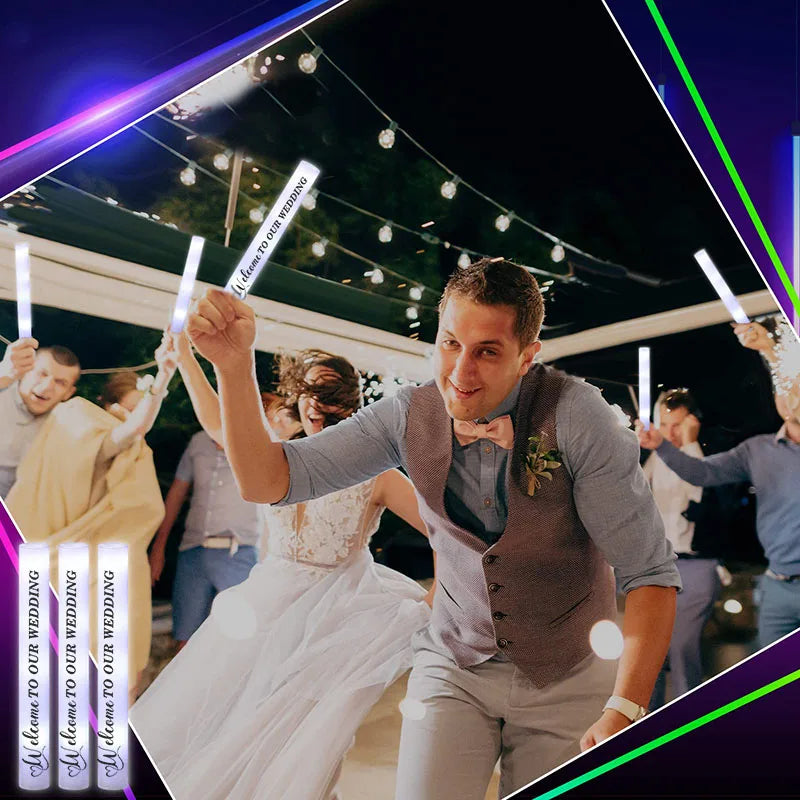 LED Schaumstoff-Leuchtstäbe – Party, Hochzeit & Events