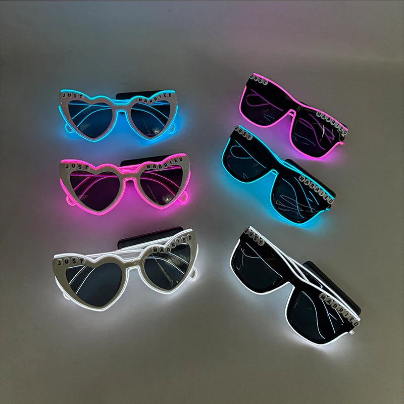 LED Partybrille – leuchtende Brille für Hochzeit & Party