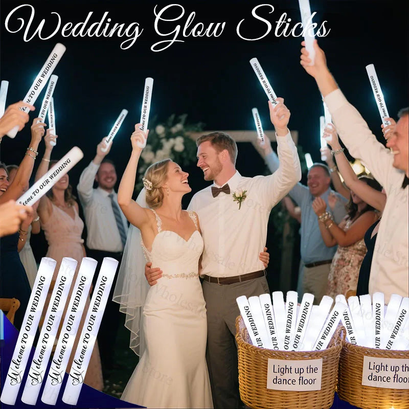LED Schaumstoff-Leuchtstäbe – Party, Hochzeit & Events