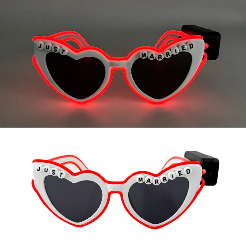 LED Partybrille – leuchtende Brille für Hochzeit & Party