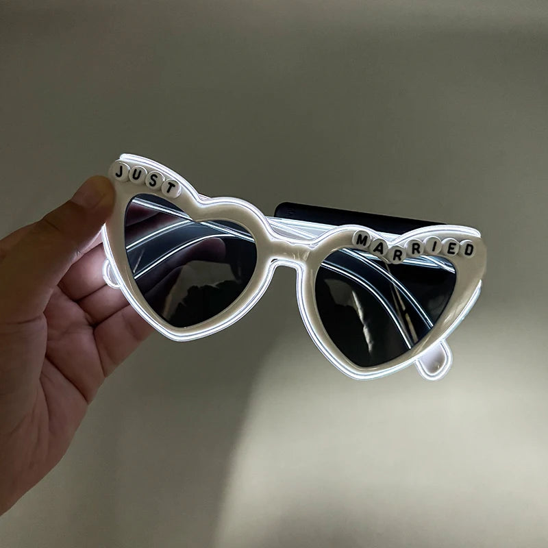 LED Partybrille – leuchtende Brille für Hochzeit & Party