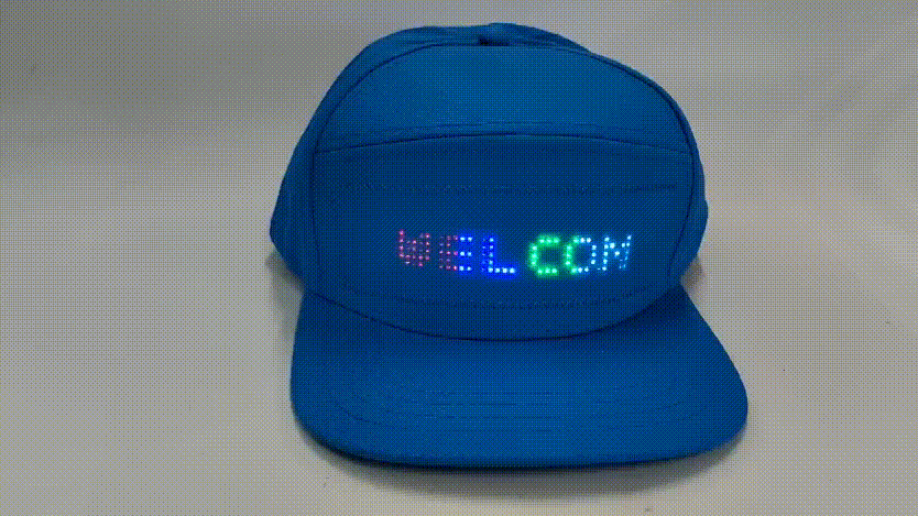 LED Hip-Hop Cap mit Leuchtdisplay – Party Kappe