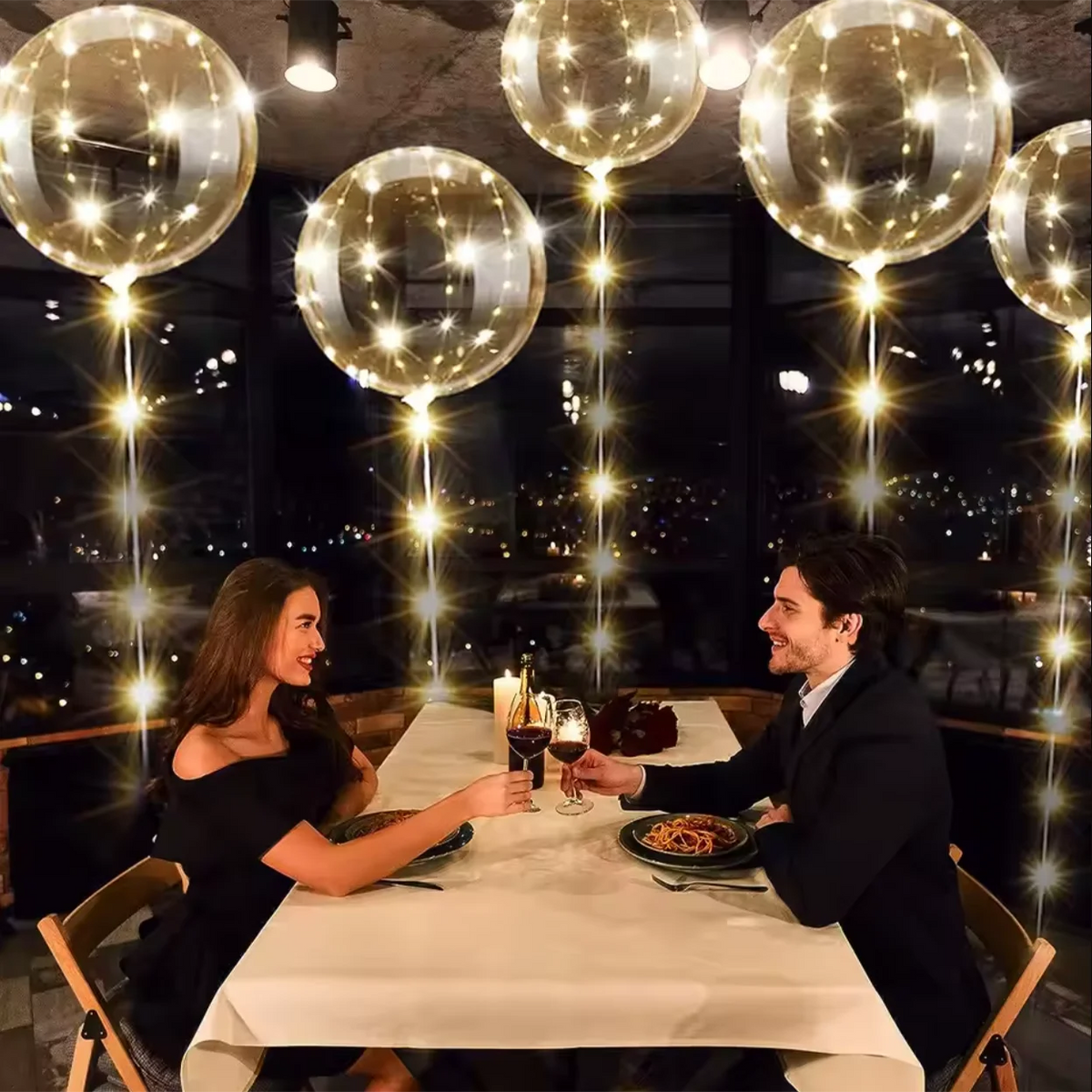 10er Set LED Leuchtkugeln – verschiedenen Farben für Party & Events