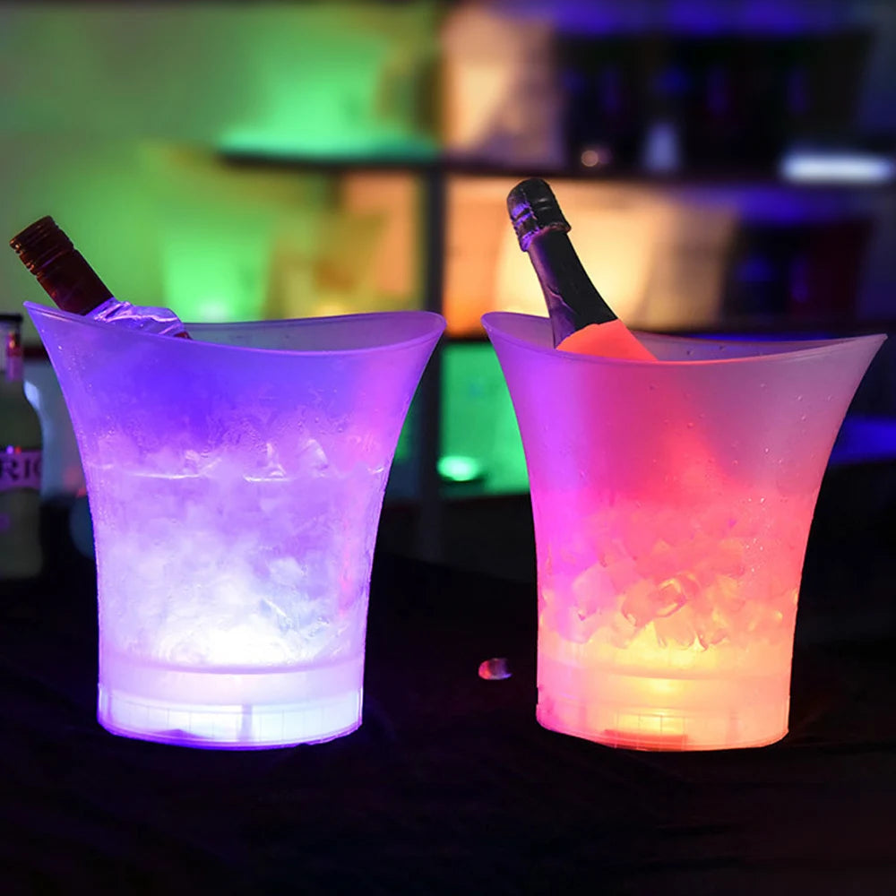LED Ice Bucket 5L – leuchtender Getränkekühler