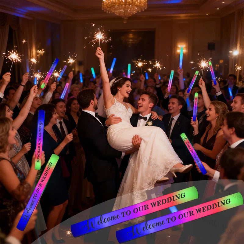 LED Schaumstoff-Leuchtstäbe – Party, Hochzeit & Events