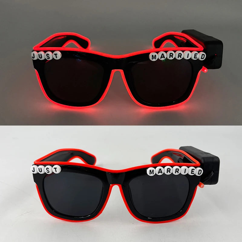 LED Partybrille – leuchtende Brille für Hochzeit & Party