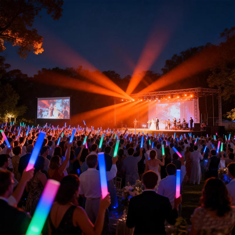 LED Schaumstoff-Leuchtstäbe – Party, Hochzeit & Events