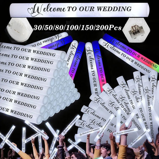 LED Schaumstoff-Leuchtstäbe – Party, Hochzeit & Events
