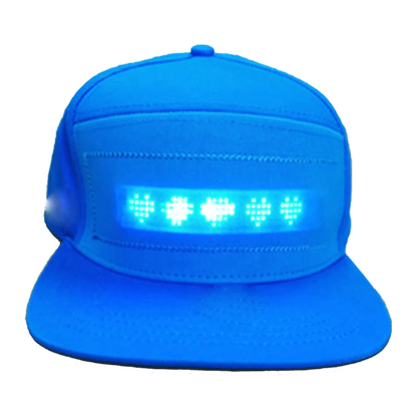 LED Hip-Hop Cap mit Leuchtdisplay – Party Kappe