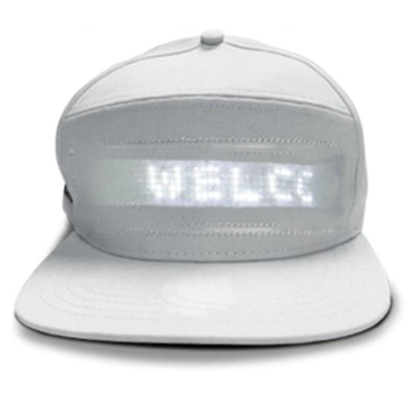 LED Hip-Hop Cap mit Leuchtdisplay – Party Kappe