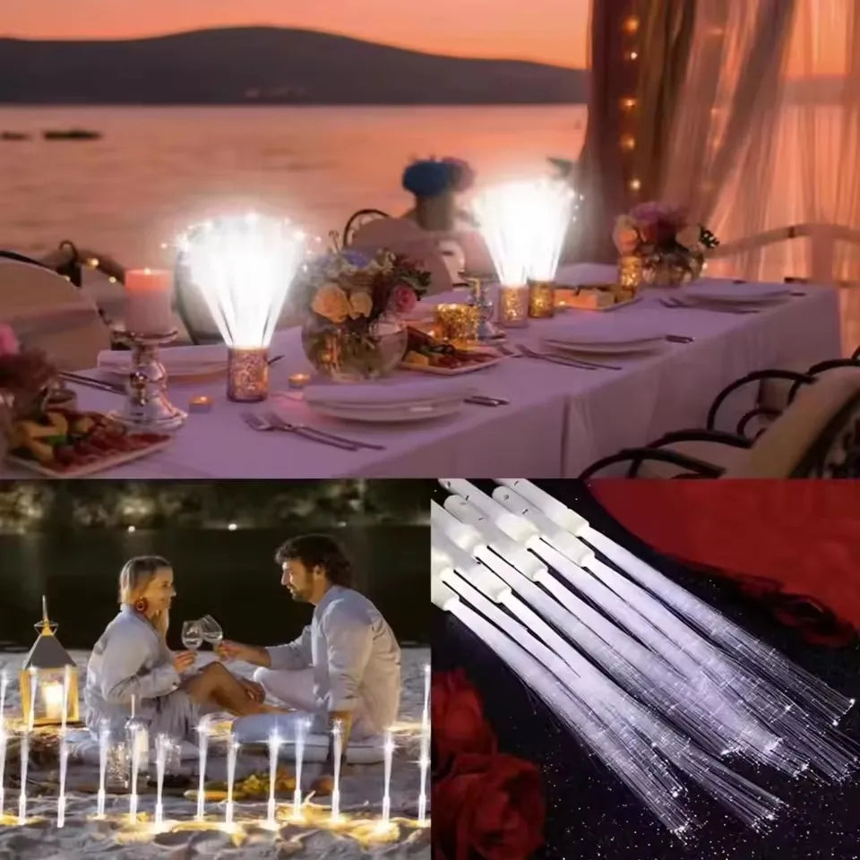 LED Glasfaser-Leuchtstäbe – Party & Hochzeit