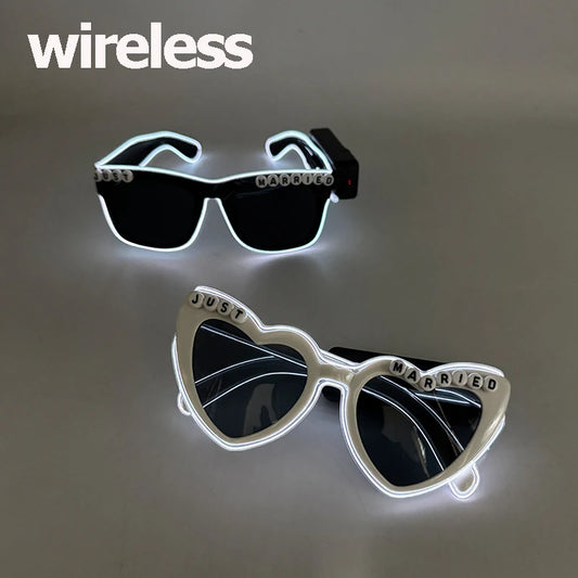 LED Partybrille – leuchtende Brille für Hochzeit & Party