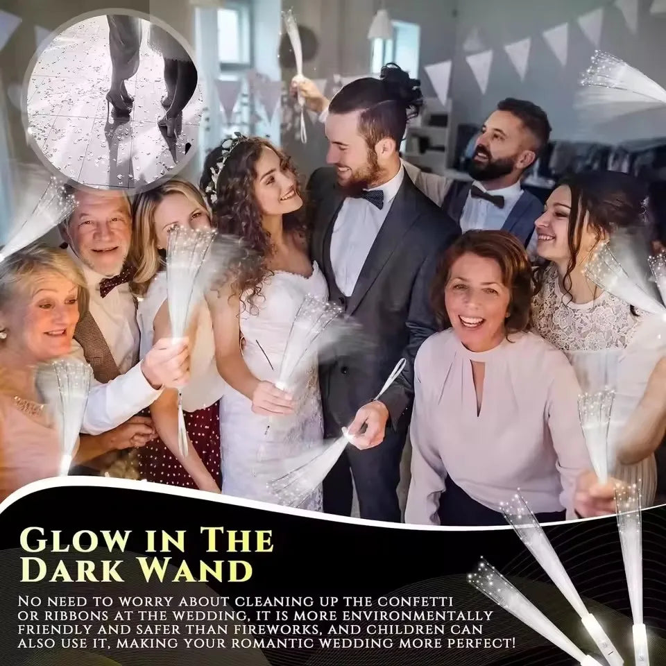 LED Glasfaser-Leuchtstäbe – Party & Hochzeit