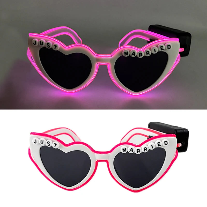 LED Partybrille – leuchtende Brille für Hochzeit & Party