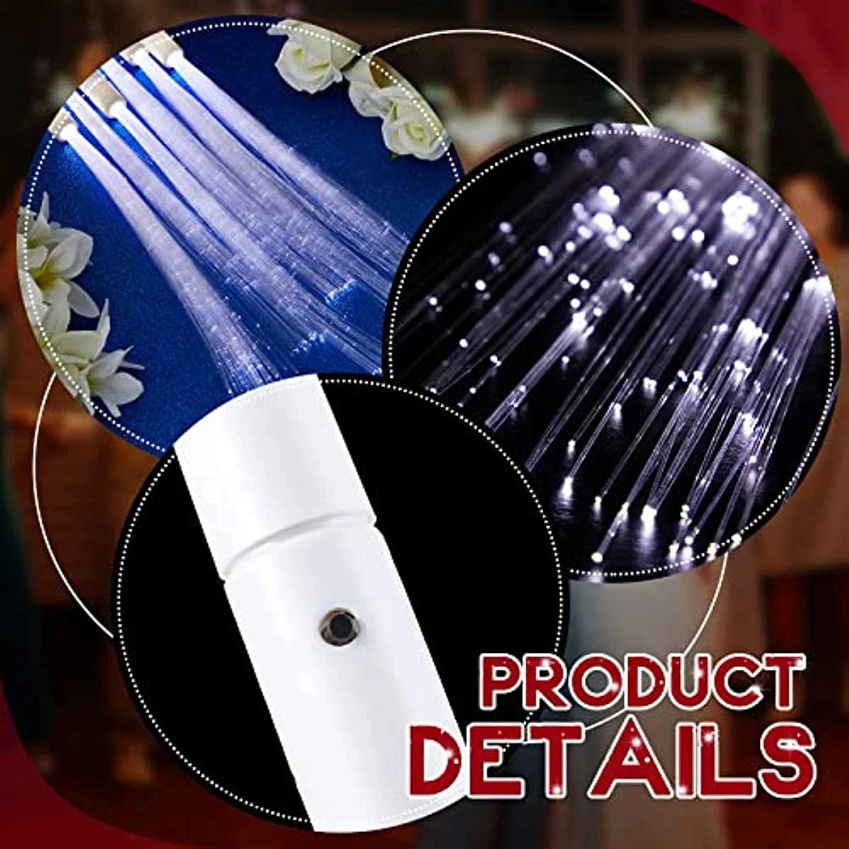 LED Glasfaser-Leuchtstäbe – Party & Hochzeit
