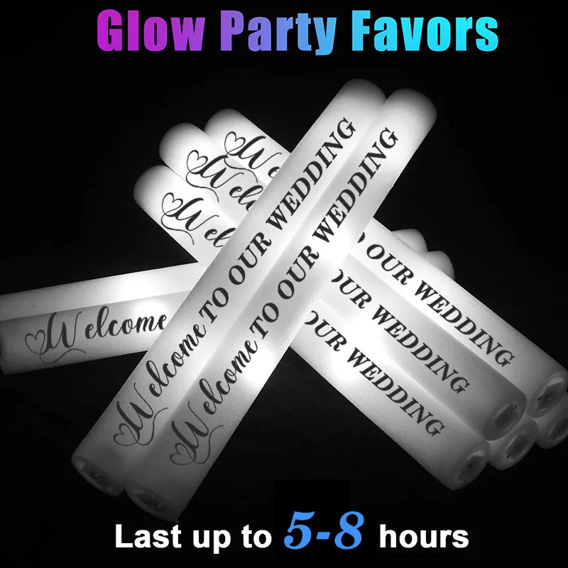 LED Schaumstoff-Leuchtstäbe – Party, Hochzeit & Events