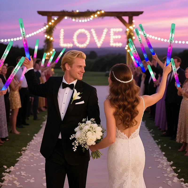 LED Schaumstoff-Leuchtstäbe – Party, Hochzeit & Events