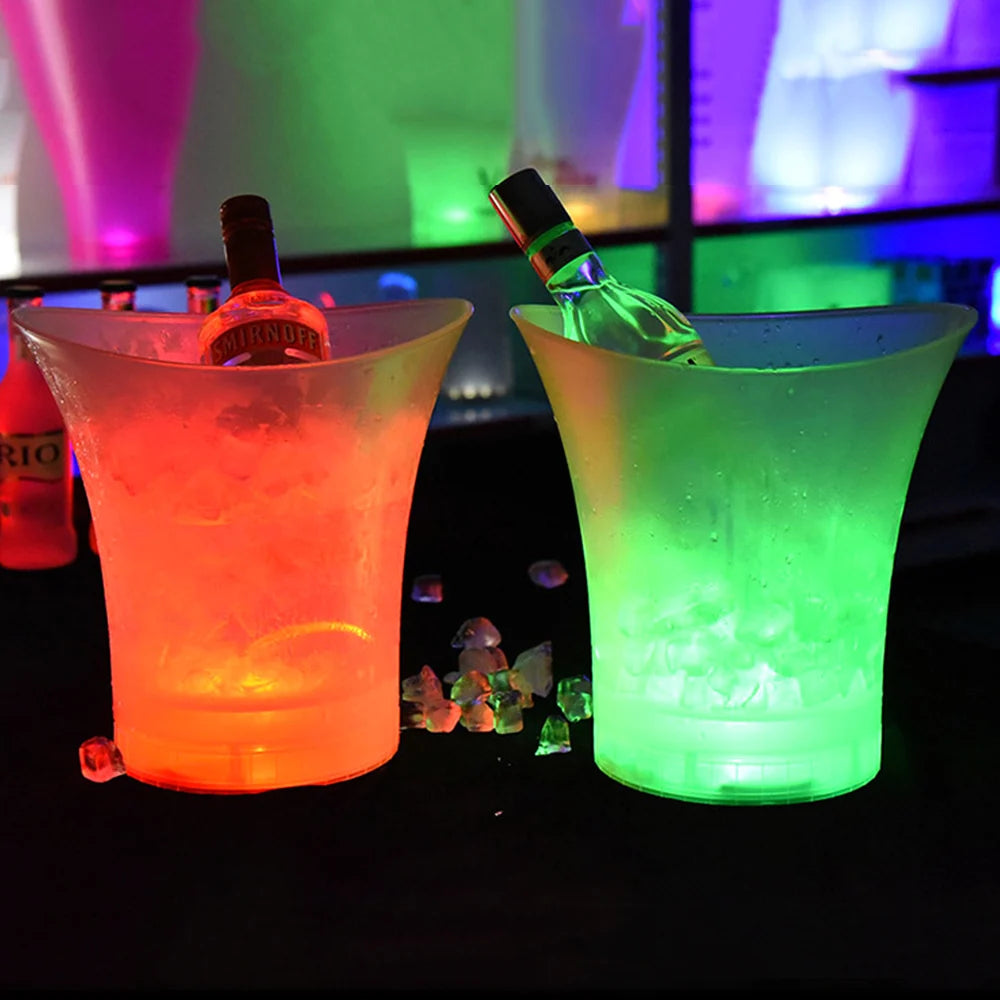 LED Ice Bucket 5L – leuchtender Getränkekühler