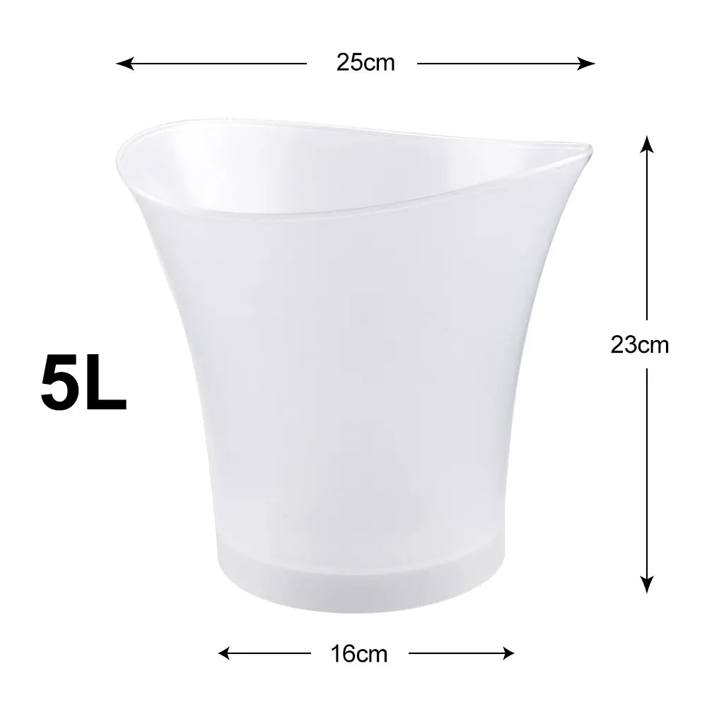 LED Ice Bucket 5L – leuchtender Getränkekühler