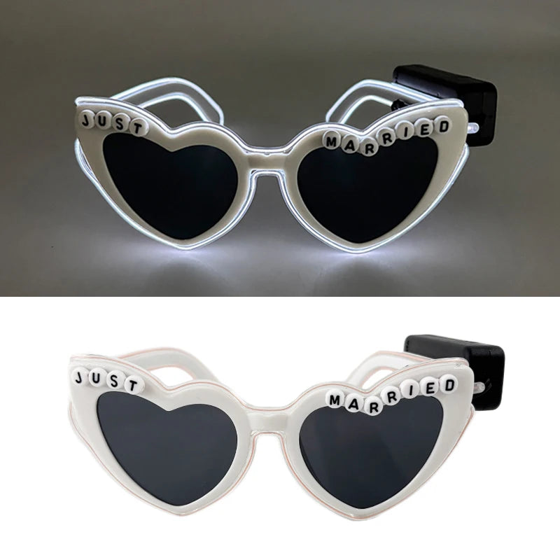 LED Partybrille – leuchtende Brille für Hochzeit & Party