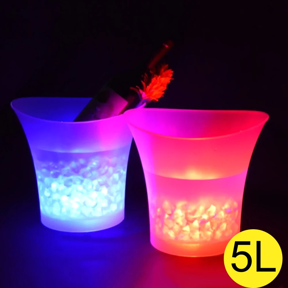LED Ice Bucket 5L – leuchtender Getränkekühler