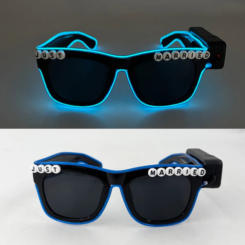 LED Partybrille – leuchtende Brille für Hochzeit & Party