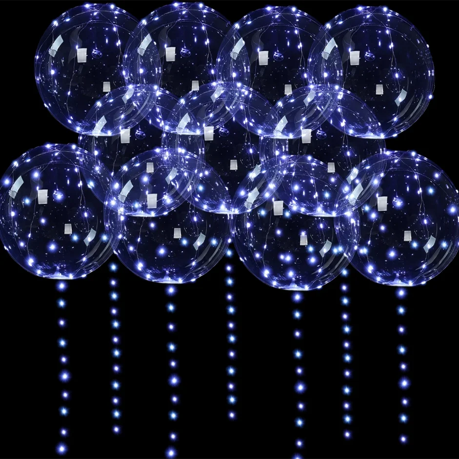 10er Set LED Leuchtkugeln – verschiedenen Farben für Party & Events