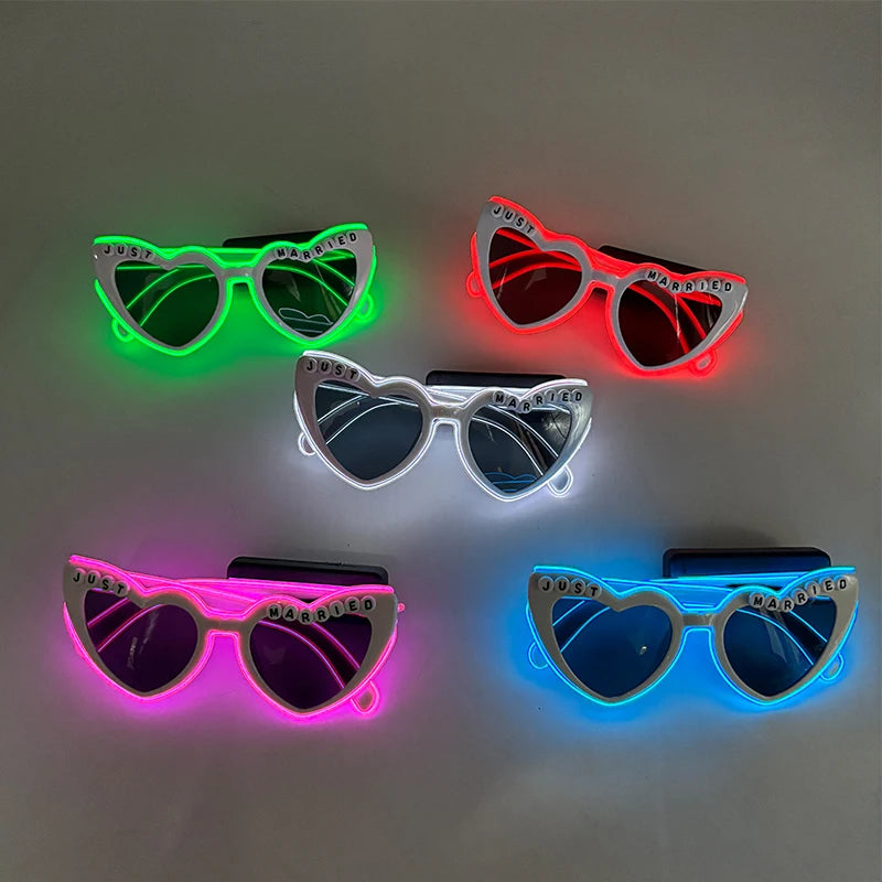 LED Partybrille – leuchtende Brille für Hochzeit & Party
